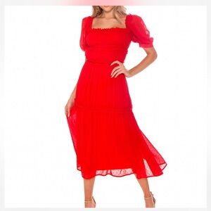 NWT Lani the Label eye-catching red poppy dress
